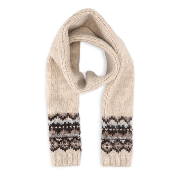 totes toasties® Ladies Fair Isle Scarf & Hat Set Grey Extra Image 4